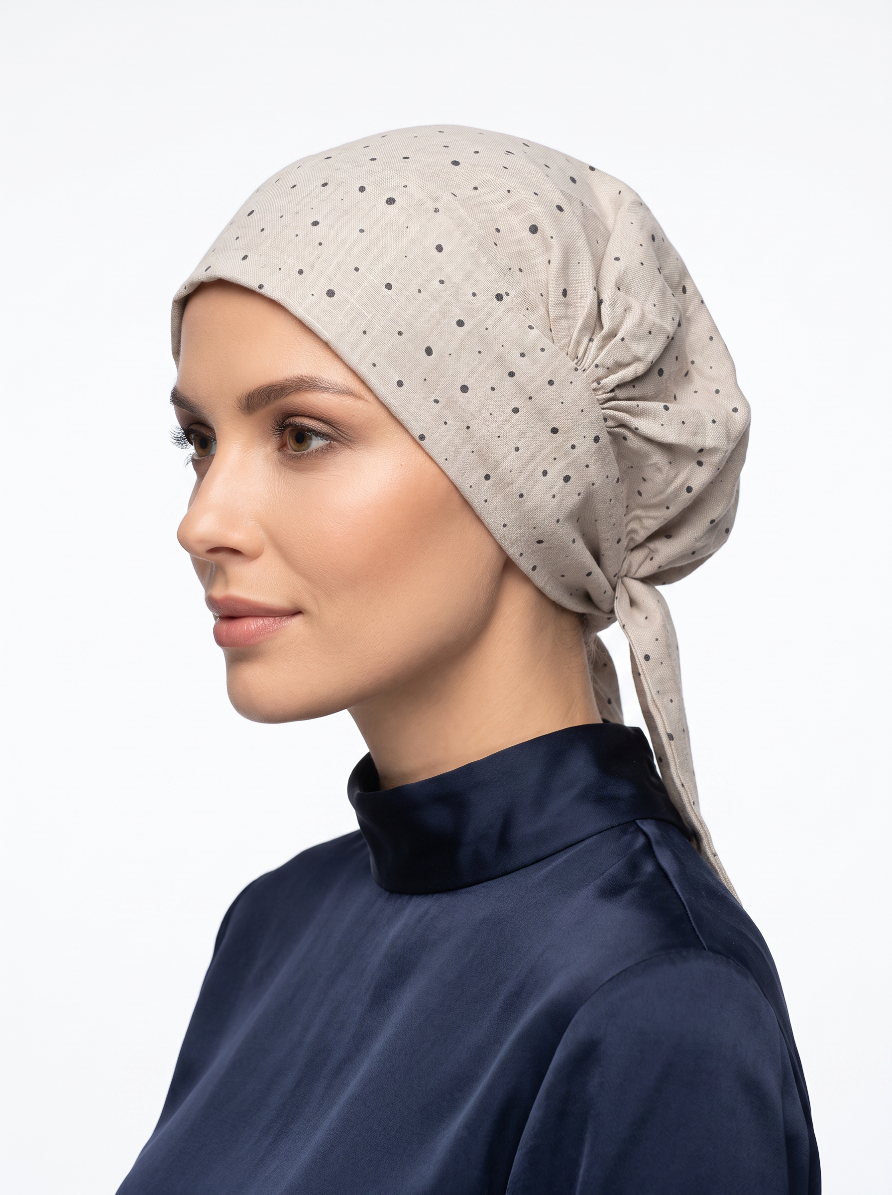 Vega jasny beż groszek