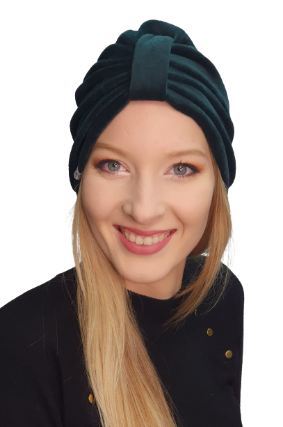 Emma zielona butelka 28 welur